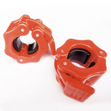 Maxbell Maxbell Durable Dumbbell Clamp Collars Barbell Lock Gym Weightlifting Bar Clip Red