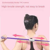 Maxbell Maxbell Multifunctional Yoga Stretch Band Fitness Open Shoulder Tensioner B-pink