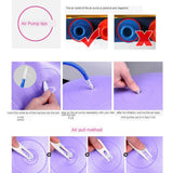 Maxbell Maxbell Yoga Ball Fitness Ball Slimming Explosion-Proof Balance Ball Purple 65cm