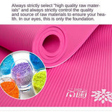 Maxbell Maxbell Yoga Mat 10mm Non Slip Fitness Pilates Exercise Pad Work Out Mats Dark Blue