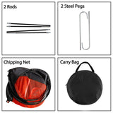 Maxbell Maxbell Portable Golf Chipping Net Golfing Target Bag Practice Training Aid Red