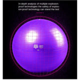 Maxbell Maxbell Yoga Ball w/Pump Anti Burst Exercise Balance Workout Stability 65CM Purple