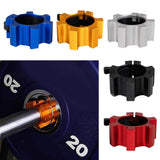 Maxbell Maxbell Solid Dumbbell Clamp Collars Barbell Spin Lock Gym Weight Bar Clip Black