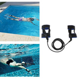Maxbell Maxbell Stationary Swimmer Training Ankle Strap Bands Swim Lap Exerciser Belt Black
