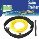 Maxbell Maxbell Swim Bungee Training Belt Swimming Resistance Safety Leash Exerciser  Yellow