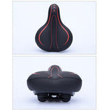 Maxbell Maxbell Shockproof Bike Seat Soft Extra Comfort Wide Inflatable Saddle Pad Red