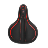 Maxbell Maxbell Shockproof Bike Seat Soft Extra Comfort Wide Inflatable Saddle Pad Red