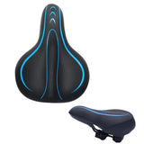 Maxbell Maxbell Shockproof Bike Seat Soft Extra Comfort Wide Inflatable Saddle Pad Blue