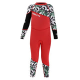 Maxbell Maxbell Kids 2.5mm Wetsuit Long Sleeve UV Protection Thermal Swimsuit S Red