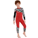 Maxbell Maxbell Kids 2.5mm Wetsuit Long Sleeve UV Protection Thermal Swimsuit S Red