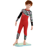 Maxbell Maxbell Kids 2.5mm Wetsuit Long Sleeve UV Protection Thermal Swimsuit S Red