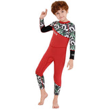 Maxbell Maxbell Kids 2.5mm Wetsuit Long Sleeve UV Protection Thermal Swimsuit S Red