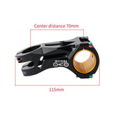 Maxbell Maxbell Fixed Gear Road Bike Short Stem Fits for 31.8/35MM Handlebar Black