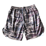 Maxbell Maxbell 2 in 1 Men Running Shorts Built In Base Layer Short Pants Pocket  Camo M