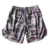 Maxbell Maxbell 2 in 1 Men Running Shorts Built In Base Layer Short Pants Pocket  Camo M