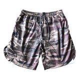 Maxbell Maxbell 2 in 1 Men Running Shorts Built In Base Layer Short Pants Pocket  Camo M