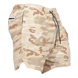 Maxbell Maxbell 2 in 1 Men Running Shorts Built In Base Layer Short Pants Pocket Brown L