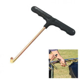 Safety Net Enclosure Mesh Netting Enclosure Black & Pull Tool 16ft 12-Pole
