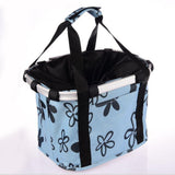 Maxbell Maxbell Foldable Bike Basket Storage Shopping Picnic Pet Bag with Handle Blue