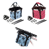 Maxbell Maxbell Foldable Bike Basket Storage Shopping Picnic Pet Bag with Handle Blue