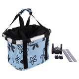 Maxbell Maxbell Foldable Bike Basket Storage Shopping Picnic Pet Bag with Handle Blue
