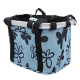 Maxbell Maxbell Foldable Bike Basket Storage Shopping Picnic Pet Bag with Handle Blue