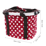 Maxbell Maxbell Foldable Bike Basket Storage Shopping Picnic Pet Bag with Handle Blue