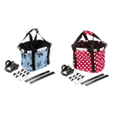 Maxbell Maxbell Foldable Bike Basket Storage Shopping Picnic Pet Bag with Handle Blue