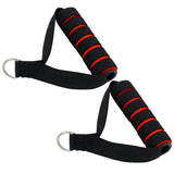 Maxbell Maxbell Resistance Bands Handle with Strong Nylon Strap black and red