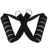 Maxbell Maxbell Resistance Bands Handle with Strong Nylon Strap black and gray