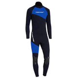Maxbell Maxbell Full Body Wetsuits 3mm Neoprene Long Sleeve Back Zip for Diving S Blue