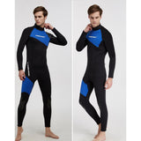 Maxbell Maxbell Full Body Wetsuits 3mm Neoprene Long Sleeve Back Zip for Diving XXXL Blue