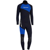 Maxbell Maxbell Full Body Wetsuits 3mm Neoprene Long Sleeve Back Zip for Diving XXXL Blue