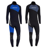 Maxbell Maxbell Full Body Wetsuits 3mm Neoprene Long Sleeve Back Zip for Diving M Gray