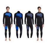 Maxbell Maxbell Full Body Wetsuits 3mm Neoprene Long Sleeve Back Zip for Diving M Gray