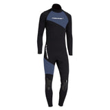 Maxbell Maxbell Full Body Wetsuits 3mm Neoprene Long Sleeve Back Zip for Diving M Gray