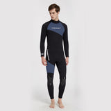 Maxbell Maxbell Full Body Wetsuits 3mm Neoprene Long Sleeve Back Zip for Diving M Gray