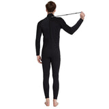 Maxbell Maxbell Full Body Wetsuits 3mm Neoprene Long Sleeve Back Zip for Diving L Gray