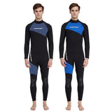 Maxbell Maxbell Full Body Wetsuits 3mm Neoprene Long Sleeve Back Zip for Diving L Gray