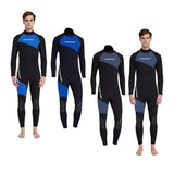 Maxbell Maxbell Full Body Wetsuits 3mm Neoprene Long Sleeve Back Zip for Diving L Gray