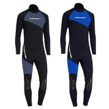 Maxbell Maxbell Full Body Wetsuits 3mm Neoprene Long Sleeve Back Zip for Diving L Gray