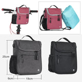 Maxbell Cycling Bags Bicycle Handlebar Bag Bike Front Tube Basket Rear Pannier Red - Aladdin Shoppers