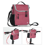 Maxbell Cycling Bags Bicycle Handlebar Bag Bike Front Tube Basket Rear Pannier Red - Aladdin Shoppers