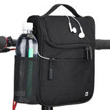 Maxbell Bike Handlebar Bag Rear Pannier Top Tube Frame Lunch Insulated Bag Black - Aladdin Shoppers