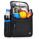 Maxbell Bike Handlebar Bag Rear Pannier Top Tube Frame Lunch Insulated Bag Black - Aladdin Shoppers