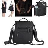 Maxbell Bike Handlebar Bag Rear Pannier Top Tube Frame Lunch Insulated Bag Black - Aladdin Shoppers