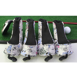 Maxbell 4Pcs/Set PU Golf Club Headcover Wood Hybrid Putter Driver Head Cover Sleeves - Aladdin Shoppers