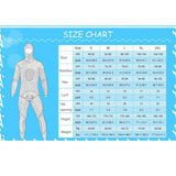 Maxbell Stretchy Men Wetsuit Diving Suit Thermal Top Bib Pants Set Blue L