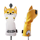 Maxbell 2 Pieces Golf Driver Head Cover PU Leather 400cc Woods Stylish Protectors