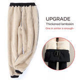 Maxbell 2xWomens Sweatpants Fleece Lining Jogger Pants Casual Harem Trouser Black L